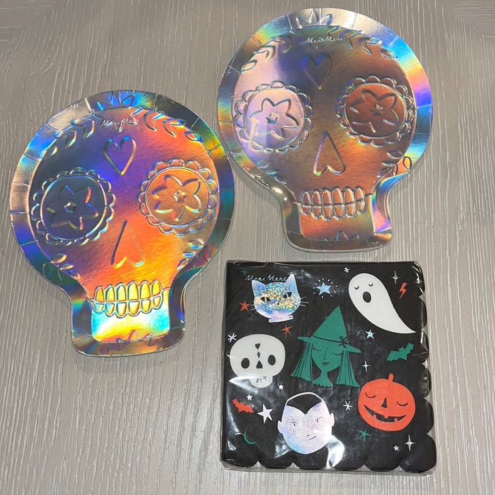 Meri Meri Iridescent Plates & Napkins Set